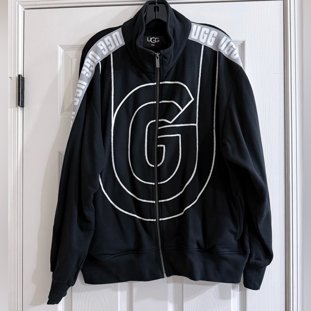 UGG Black and White Sweatshirt Jacket